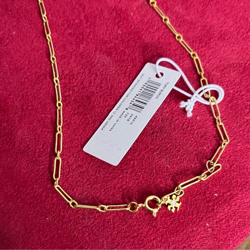 Bundle Tory Burch Orange Scarf and Necklace - Picture 4 of 9